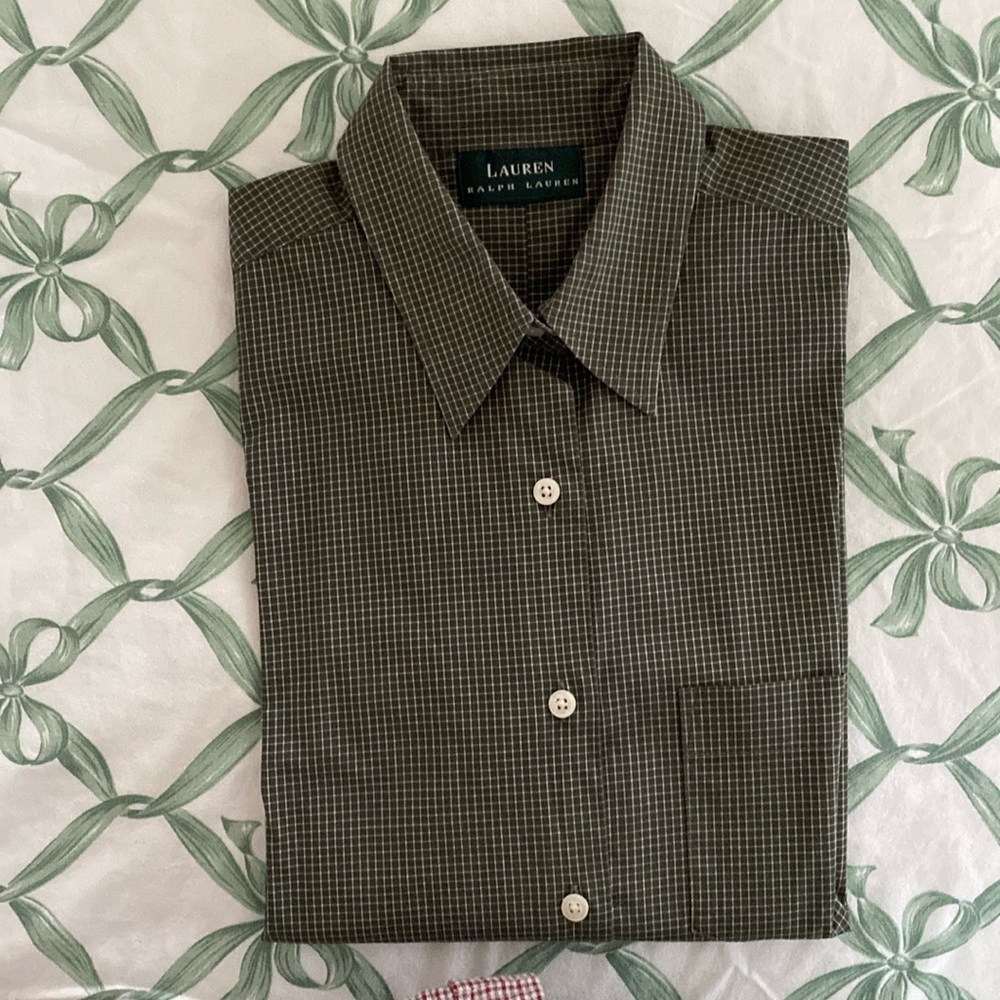Woman’s Ralph Lauren Shirt Windowpane Check- Probably New